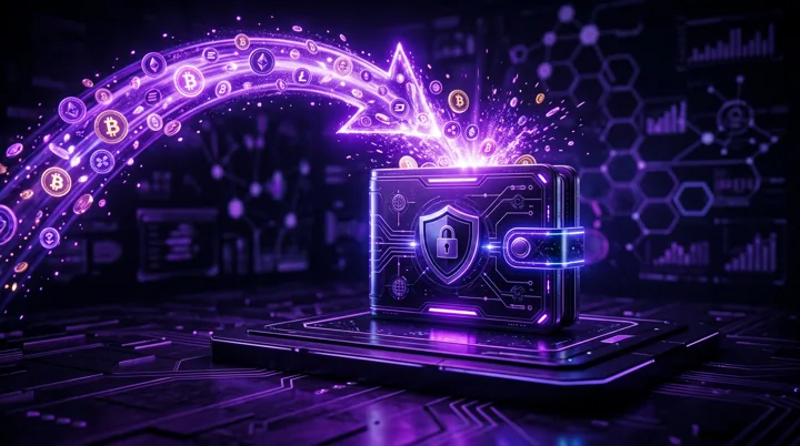 Illustration: making a deposit with crypto or card